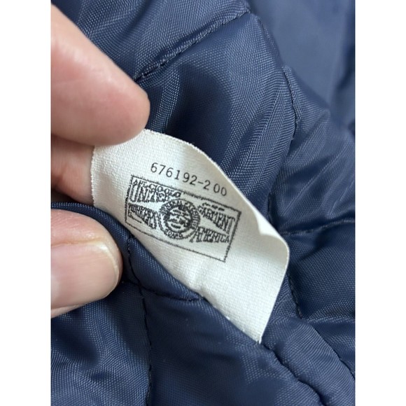 Amoco Oil Gasoline Made In the USA Crown Club Puffer Jacket Size L Large Vintage - Picture 8 of 10